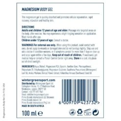 Wintergreen Magnesium Body Gel -Sports Therapy Store 651 WG UK Amazon Magnesium Gel Listing Images2