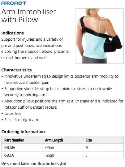 Aircast Arm Immobiliser - With Or Without Pillow 2 Aircast Arm Immobiliser - With Or Without Pillow - Image 2