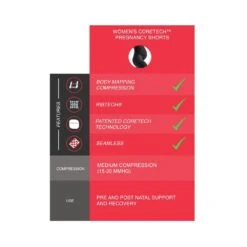 Supacore CORETECH Pregnancy Support Shorts -Sports Therapy Store COR074.3