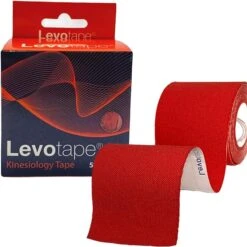 Levotape Kinesiology Tape (8 Colours) 5m X 5cm 13 Levotape Kinesiology Tape (8 Colours) 5m X 5cm -Sports Therapy Store Levotape red