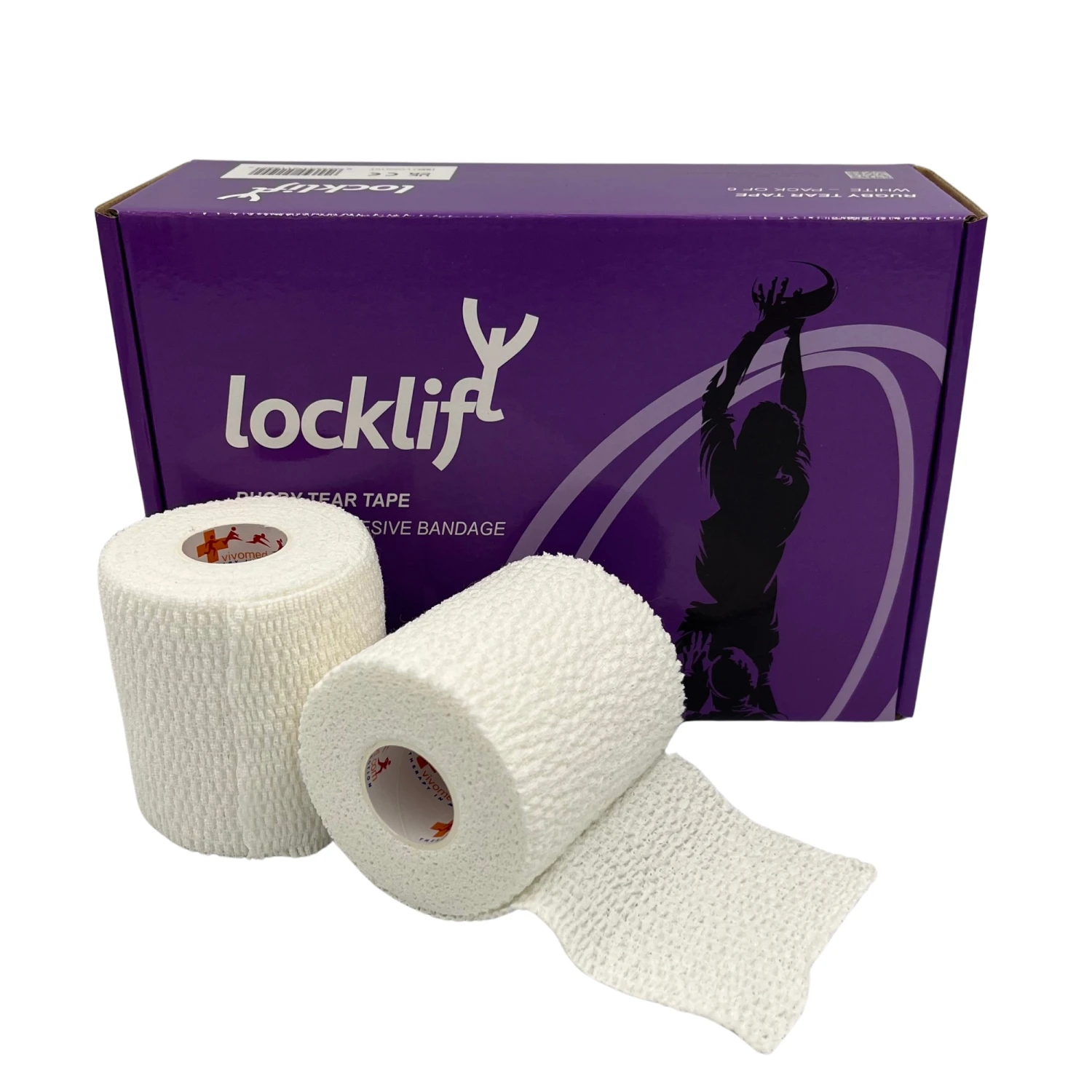 Locklift Tear Tape - Rugby Thigh Sport Tape 7.5cms X 6.9m Box Of 6 Rolls 1 Locklift Tear Tape - Rugby Thigh Sport Tape 7.5cms X 6.9m Box Of 6 Rolls