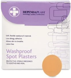 Dependaplast Washproof Spot Plasters 2.2cm - Pack Of 100