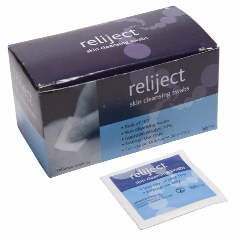 Reliance Medical Reliject Skin Cleansing Swabs 2 Reliance Medical Reliject Skin Cleansing Swabs - Image 2