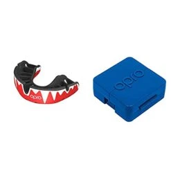 Opro Opro Unisex Platinum Sports Mouthguard, Red, Silver, Black -Sports Therapy Store REY012S 1