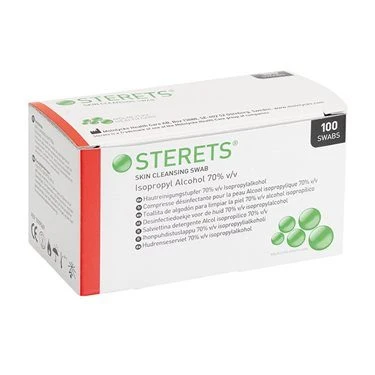 Sterets Skin Cleansing Swabs (100) 1 Sterets Skin Cleansing Swabs (100)